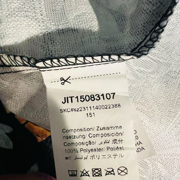 SHEIN Modely Floral Print Kaftan Dress Size XL NWT - Picture 4 of 8